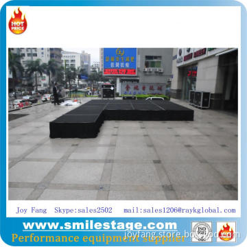 Aluminum stage frame wooden outdoor concert stage